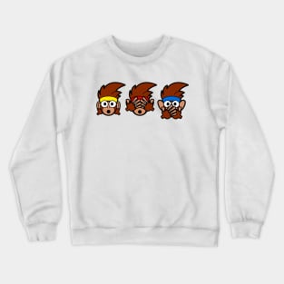 Hear No Evil, See No Evil, Speak No Evil Crewneck Sweatshirt